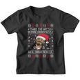 Twas The Nizzle Before Chrismizzle And All Through The Hizzle Ugly Christmas Youth T-shirt