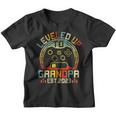 Video Game Level Up To Grandpa 2023 New Dad Fathers Day Youth T-shirt