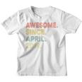 Kids 4 Year Old Awesome Since April 2019 4Th Birthday Youth T-shirt