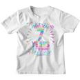 Kids Celebrating 7 Year Of Being Awesome With Tie-Dye Graphic Youth T-shirt