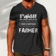 Perfect Farmer T-Shirt Gift On The 8Th Day God Made Farmer Men V-Neck Tshirt