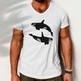 2 Orca Tshirts Men V-Neck Tshirt