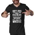 Girls Wrestling Shirt - Only Tough Girls Wrestle Men V-Neck Tshirt