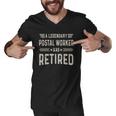 Retired Postal Worker Shirt - Legendary Postal Worker Men V-Neck Tshirt