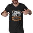 Solve Flooring Installer Carpet Installation Contractor Gift Men V-Neck Tshirt