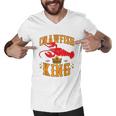 Crawfish King Crawfish Boil Party Festival Men V-Neck Tshirt