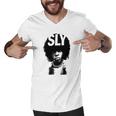 Sly Stone Portrait Tshirt Men V-Neck Tshirt