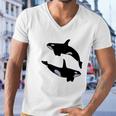 2 Orca Tshirts Men V-Neck Tshirt