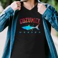 Cozumel Mexico Shark Scuba Diver Snorkel Diving Spring Break Men V-Neck Tshirt