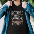 Retired Postal Worker Gifts Postal Worker Retirement Men V-Neck Tshirt