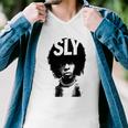 Sly Stone Portrait Tshirt Men V-Neck Tshirt