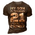 21St Birthday For Dad Mom 21 Year Old Son Gift Family Squad 3D Print Casual Tshirt Brown