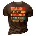 21St Birthday Son Daughter Dad Father 21 Years Needs A Beer Gift For Mens 3D Print Casual Tshirt Brown