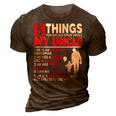 5 Things You Should Know About My Uncle Happy Fathers Day 3D Print Casual Tshirt Brown