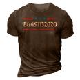 86451132020 Antitrump Military Veteran Style Distressed 3D Print Casual Tshirt Brown