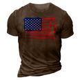 Aircraft American Flag Airplane Pilot 4Th Of July Aviation 3D Print Casual Tshirt Brown
