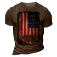American Bear Hunter Patriotic For Dad Fathers Day Gift For Mens 3D Print Casual Tshirt Brown