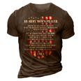 An Army Moms Prayer Red Friday Gift Military Mom Army Mom 3D Print Casual Tshirt Brown