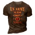 Army Nursing Army Nurse Veteran Military Nursing Gift Gift For Womens 3D Print Casual Tshirt Brown