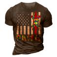 Autism Awareness Faith Cross Autistic Usa Flag For Dad Mens 3D Print Casual Tshirt Brown