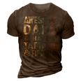 Awesome Dads Have Tattoos & Beards Bearded Dad Fathers Day Gift For Mens 3D Print Casual Tshirt Brown