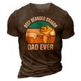 Best Bearded Dragon Dad Ever Pet Bearded Dragon Dad 3D Print Casual Tshirt Brown