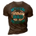 Best Birthday Dad Ever Party Father Daddy Papa Fathers Day 3D Print Casual Tshirt Brown