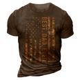 Best Dad Ever American Flag Vintage Fathers Day Camouflage Gift For Mens 3D Print Casual Tshirt Brown