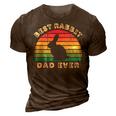 Best Rabbit Dad Ever For Men Fathers Day 3D Print Casual Tshirt Brown