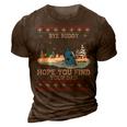 Byebuddyhopeyou Find Your Dad Whale Ugly Xmas Sweater 3D Print Casual Tshirt Brown