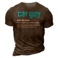 Car Guy Definition Car Mechanic Funny Fathers Day 3D Print Casual Tshirt Brown