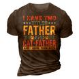 Cat Lover Dad Quote Funny Kitty Father Kitten Fathers Day 3D Print Casual Tshirt Brown