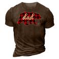 Christmas Red Plaid Dad Buffalo Matching Family Papa Pajama 3D Print Casual Tshirt Brown