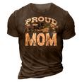 Cool Proud Army Mom | Funny Mommies Military Camouflage Gift 3D Print Casual Tshirt Brown