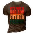 Dad Father Bod Figure Apparel I Father’S Day Beer Gag Drink Gift For Mens 3D Print Casual Tshirt Brown