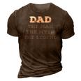 Dad The Myth The Legend Vintage Dad Legend 3D Print Casual Tshirt Brown