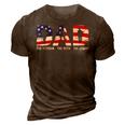 Dad The Veteran The Myth The Legend Veterans Day 3D Print Casual Tshirt Brown