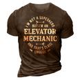 Elevator Mechanic Maintenance Hero Technician 3D Print Casual Tshirt Brown