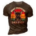 Frenchie Dad Funny French Bulldog Lover Owner Fathers Day Gift For Mens 3D Print Casual Tshirt Brown