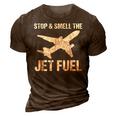 Funny Pilot Airline Mechanic Jet Engineer Gift 3D Print Casual Tshirt Brown