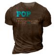 Funny Pop For Grandpa Pop Definition For Grandfather 3D Print Casual Tshirt Brown