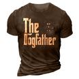 German Shepherd Dog Dad Dogfather Dogs Daddy Father 3D Print Casual Tshirt Brown