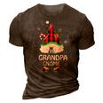 Grandpa Gnomies Red Plaid Matching Family Christma Funny 3D Print Casual Tshirt Brown