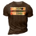 Grandpaw Like A Regular Grandpa But Cooler Vintage Retro 3D Print Casual Tshirt Brown