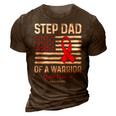 Heart Disease Survivor Support Step Dad Of A Warrior 3D Print Casual Tshirt Brown