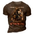 Home Of The Free Because Of The Brave Veterans 3D Print Casual Tshirt Brown