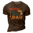 Hooked On Being A Dad Fishing Dad Father_S Day 3D Print Casual Tshirt Brown