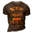I Am Dad A Grandpa And A Vietnam Veteran Army Soldier Gift Gift For Mens 3D Print Casual Tshirt Brown
