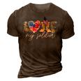 I Love My Soldier Military T Army Mom Army Wife 3D Print Casual Tshirt Brown