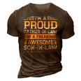 Im A Proud Father In Law Of A Awesome Son In Law Funny 3D Print Casual Tshirt Brown